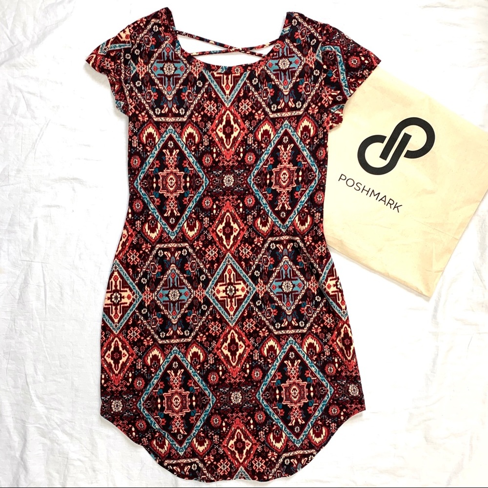 No Boundaries Boho Casual Dress Size Large - Picture 3 of 11